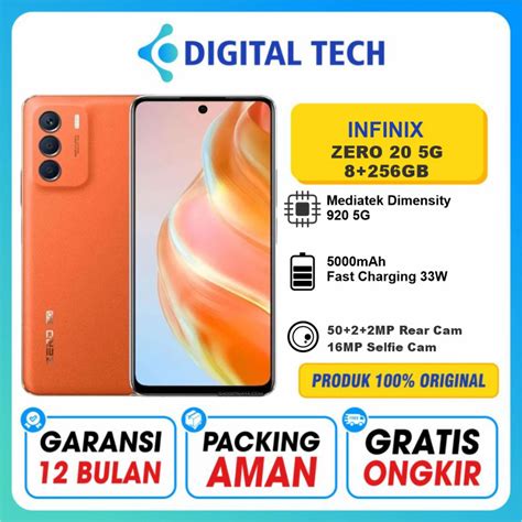 Jual Infinix Zero 5g 2023 8 256gb [ram 8gb 5gb Extend] Garansi Resmi 1