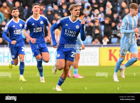 Kiernan Dewsbury Hall Of Leicester City Celebrates After Scoring From