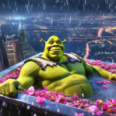 Beautiful Muscular Shrek Is Lying By Ollkool