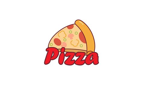 Pizza Cafe Logo Emblem For Fast Food Restaurant Vector Art At