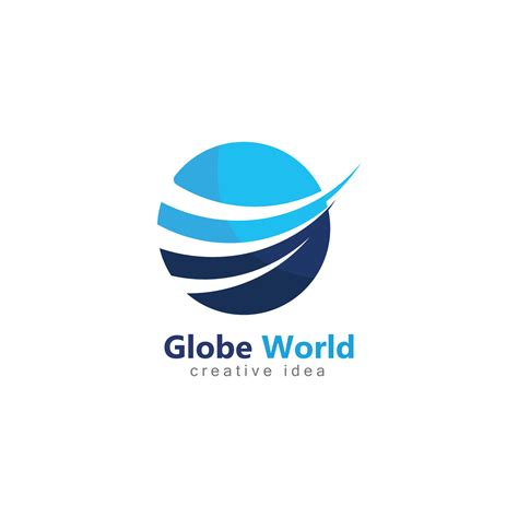 Creative Globe Logo Icon Template Vector Art At Vecteezy