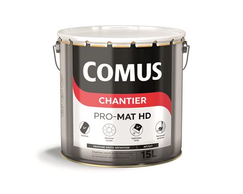 COMUS CHANTIER PRO MAT HD Peinture Mate Acrylique 2 5 LT ID PRO