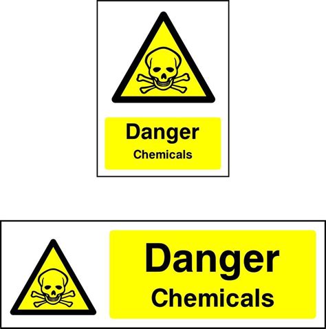 Danger Chemicals Sign | SK Signs & Labels Ltd