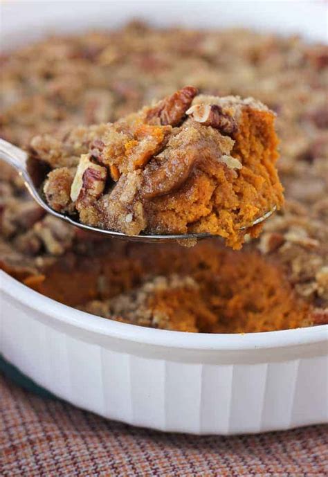 Gluten Free Sweet Potato Casserole Pecan Praline Topping