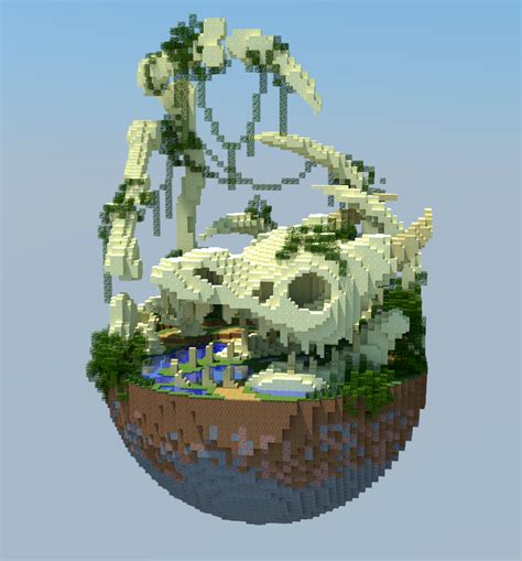 50×50 Build. Dragon bone. : r/Minecraft