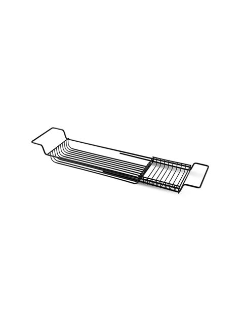 Expandable Bath Caddy Black 15x66 80cm