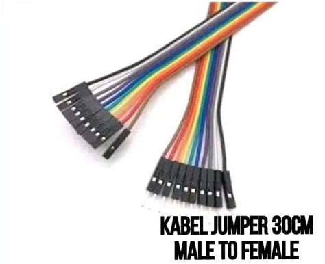 Kabel Jumper Arduino Dupont Pelangi Cm Male To Female Lembar Cm