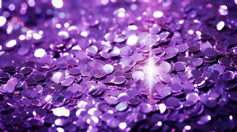 Gleaming Sequins A Mesmerizing Display Of Purple Sparkle And Shine