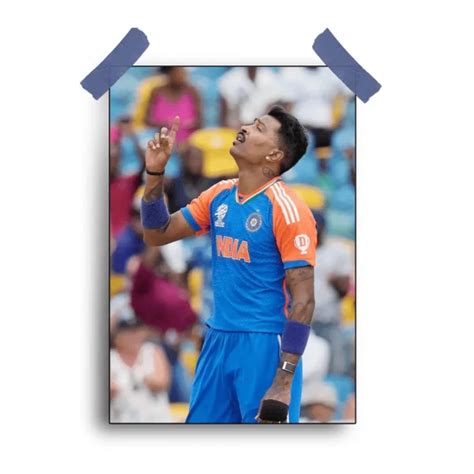 Best Hardik Pandya Poster Size 12 X18 Inch Printitnice