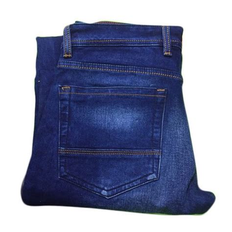 Regular Fit Casual Wear Mens Dark Blue Stretch Denim Jeans Waist Size