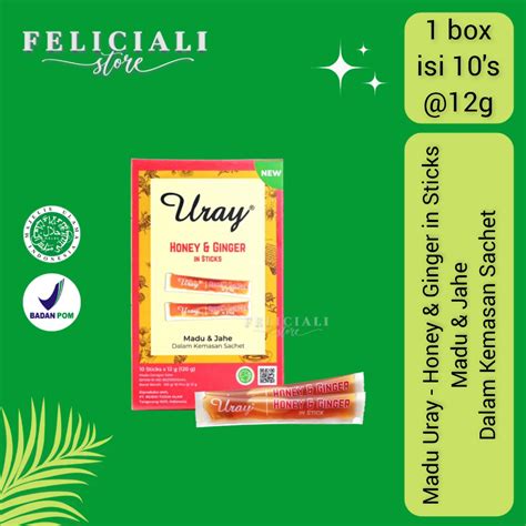 Jual Madu Uray Stick Honey And Ginger Madu Dan Jahe Kemasan Isi 10