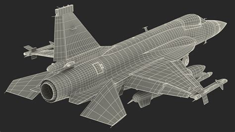 Pac Jf Thunder Green Livery With Armament Rigged D Model