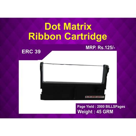 Royal Black Magic Dot Matrix Ribbon Cartridge ERC 39