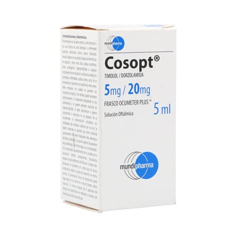 Cosopt Solución Oftálmica 20Mg 5Mg mL Frasco X 5mL Los expertos en