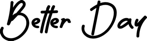 Better Day font | Fonts2u.com