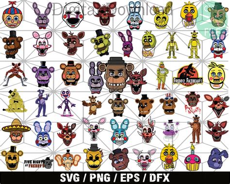 320 Fnaf Bundle Svg Fnaf Svg Freddys Svg