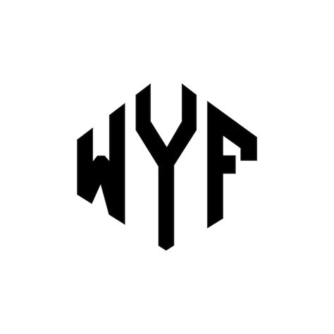 Wyf Buchstaben Logo Design Mit Polygon Form Wyf Polygon Und W Rfelform