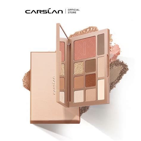 Carslan 10 Colors Multifunctional Eyeshadow Palette Blush Highlighter ...