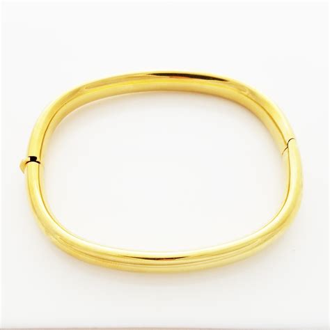 Pulsera Rígida Ancha Oro Amarillo 18Kts Eurogems