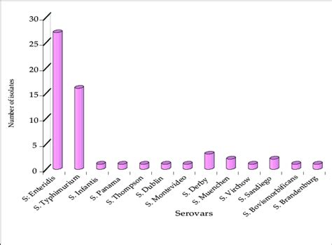 Distribution Of Salmonella Serovars Isolated From Human Faecal Samples