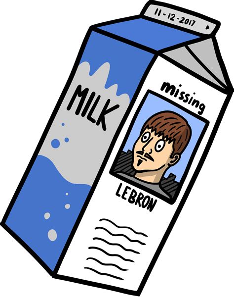 Missing Milk Carton Png Svg Royalty Free Download Lebron James