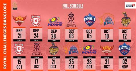 Ipl 2020 Full Schedule Date And Time Match Timings Venue Fixtures