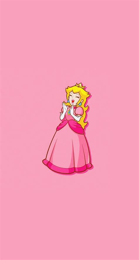 The Princess In Pink Dress Is Looking At Something