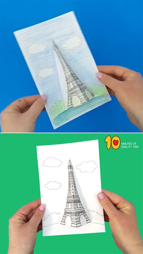 Eiffel tower craft printable – Artofit