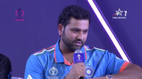 India Captain Rohit Sharma Speaks At Captains Day For The Icc Cricket