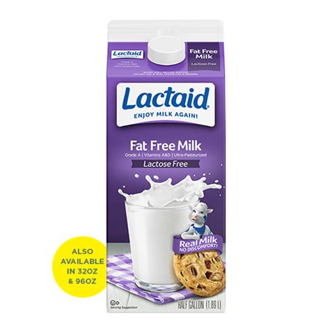 Lactaid® Fat Free Lactose Free Milk Lactaid®