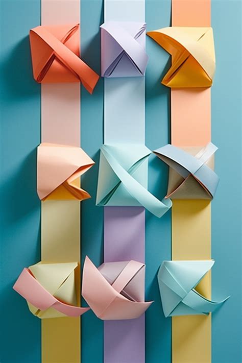 Fondo Colores De Cintas De Papel De Origami De Pantalla Imagen Para