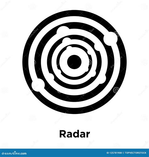 Vector Del Icono Del Radar Aislado En El Fondo Blanco Concepto Del