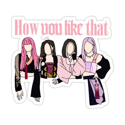 How You Like That Blackpink Kpop Hanbok Sticker by -MintySuga-