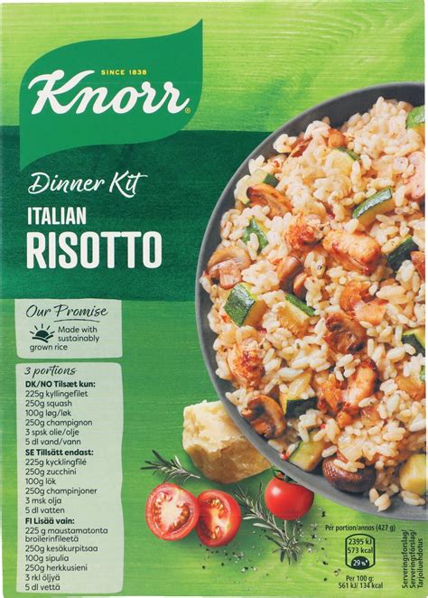 Knorr Dinner Kit Italian Risotto 257 G NEMME RETTER VIN MED MERE DK