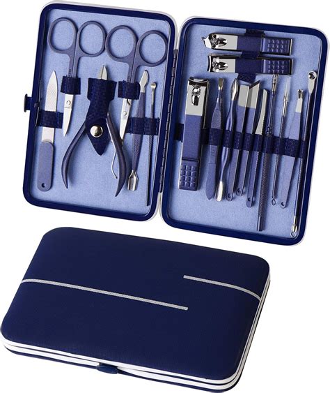 Manicure Set 18pcs Nail Set Nail Clipper Grooming Kit For Women Men