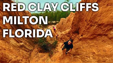 Red Clay Cliff Hiking Near Milton Fl Insta360 X3 4k Youtube