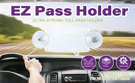 Kyostar Ez Pass Holder For Most Us States Toll Pass Windshield Mount Pass Holder