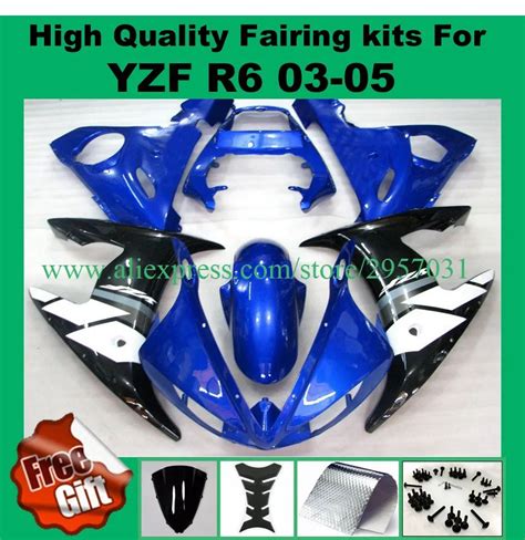 9 Presentes Corpo Carenagem Para YZF R6 03 04 05 YZF R6 Carenagens