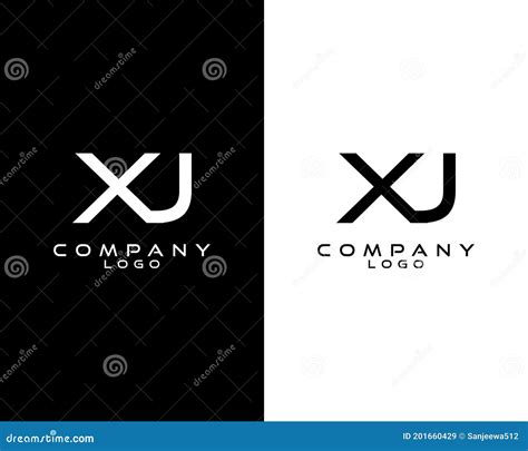 Initial Letter Xj Jx Monogram Logotype Vector For Company Business