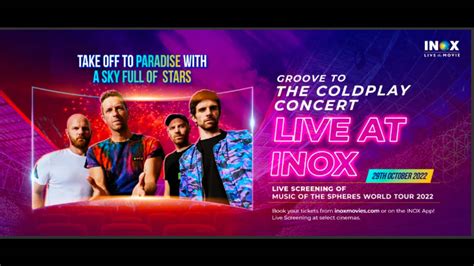 Inox to screen Coldplay concert in theatres