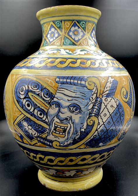 Maiolica Vase Palermo Italy 17th Century Varshavsky Collection