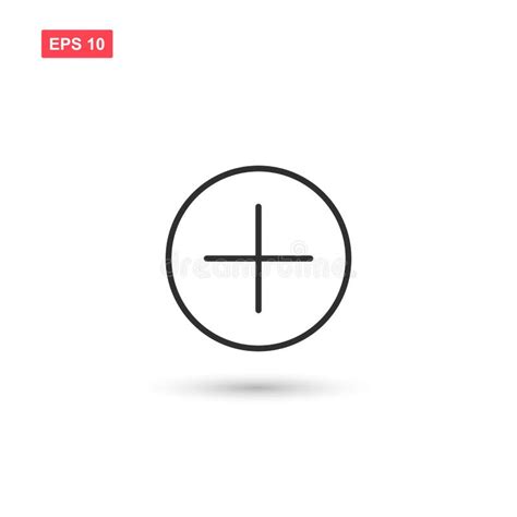 Add Button Icon Vector Design Isolated Stock Vector - Illustration of ...