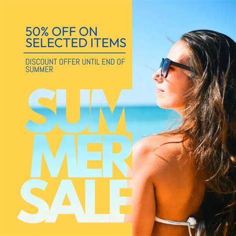 Plantilla De Summer Sale Postermywall