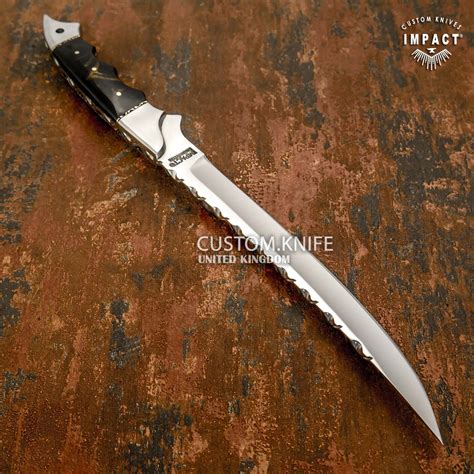 Hand Forged Custom Full Tang Bushcraft Bowie Knife Etsy