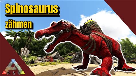 Ark survival evolved Spinosaurus zähmen solo 2024 YouTube