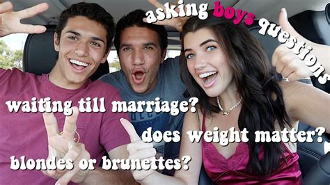 Asking Guys Questions Girls Are Too Afraid To Ask Youtube