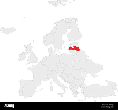 Location Map Of The Republic Of Latvia Europe Stock Vector Image And Art