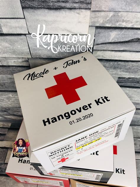 Hangover Kit Bachelorette Party Favors Recovery Kit Etsy