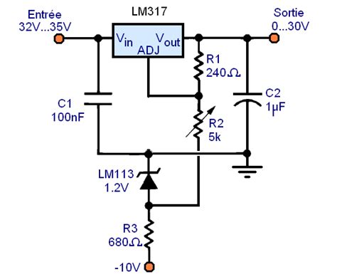 Régulateur de tension LM317 montages Astuces Pratiques