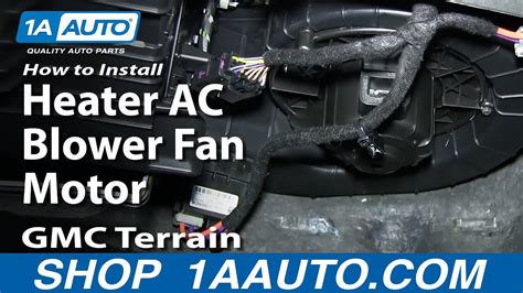 How To Replace Heater Blower Motor With Fan Cage Gmc Terrain